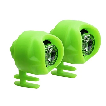 1 комплект головного света, мини-светодиодные фары для Croc, водонепроницаемая обувь Ipx5, светильник для ног на открытом воздухе (зеленый) 12