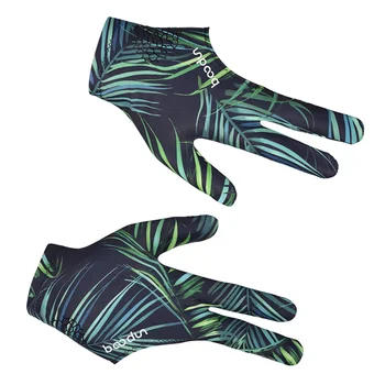 1 шт. перчатка на 3 пальца, высокоэластичная противоскользящая бильярдная перчатка, дышащая снукерная перчатка (листья), кий