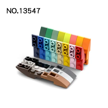 10 шт./лот 13547 Наклонная изогнутая 4 x 1 Перевернутая модель Строительный блок Кирпичные детали для сборки, развивающая игрушка для детей, подарок своими руками 10