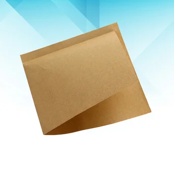 100 шт Бумажных пакетов для хлеба Коричневая бумага Одноразовая пищевая Крафт-бумага Маслостойкая Маслостойкий треугольник