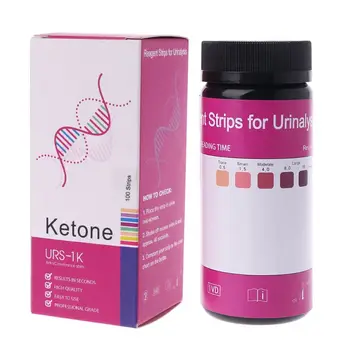 100 шт Кето-тест-полосок для точного определения уровня кетоза в моче организма 18