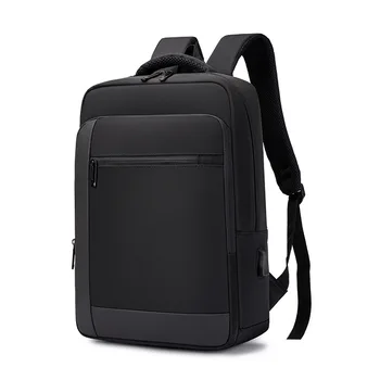 15,6-дюймовый Унисекс, Простой Деловой рюкзак, Водонепроницаемый, с возможностью расширения, USB-зарядка, Портативный компьютер, Дорожная сумка большой емкости 8