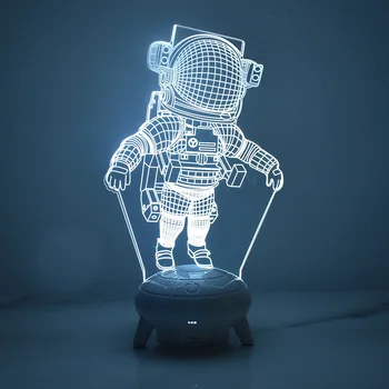 16 Цветов Пульт Дистанционного Управления Астронавт 3D Ночник LED Космонавт Красочный Свет RGB Спальня Стол Decora Лампа Подарок На День Защиты Детей