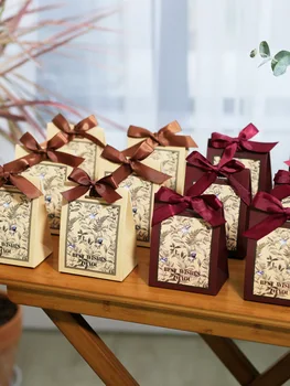 20/50шт Новая коробка конфет Joy, ручное деревянное кольцо, подарок для конфет на свадебный стол, Ретро коробка конфет премиум-класса, ручной подарок-компаньон 17