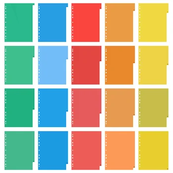 20 Страниц Цветных папок Подшивка Вставные Цветные папки Индекс Индексы Файл Цветной 19