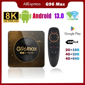 2023 Android 13 G96 MAX A13 Cortex-A53 Smart TV Box 4G 64GB 32G 8K Двойной Wifi 2,4G 5G BT 8,0 Медиаплеер TV BOX Телеприставка 18