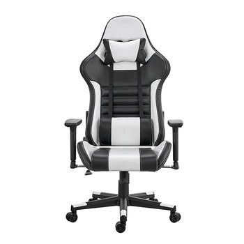 2023 Weway Изготовил на заказ Белое Кожаное Геймерское кресло Sillas с белым Светом Led rgb Gaming Chair 5