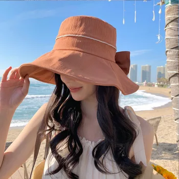 2023 Весенне-Осенняя Шляпа В Корейском стиле, Женская Однотонная Универсальная Шляпа Интернет-знаменитостей Ins, Летняя Защита От Солнца 15