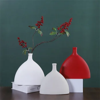 2023 Керамические вазы, высококачественный креативный домашний декор, сушилки для цветов, украшения для гостиной, обеденного стола, украшения ручной работы 15