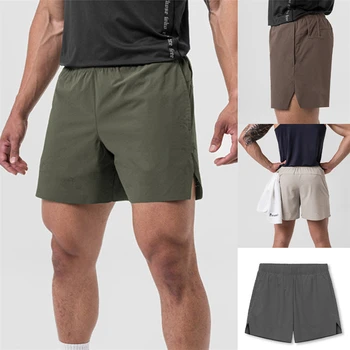 2023 Новые мужские шорты для бега, быстросохнущие шорты для фитнеса, мужские летние короткие штаны, мужские шорты для бега трусцой, пляжные брендовые спортивные шорты, мужские