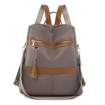 2023 Новый женский рюкзак Для отдыха, женские сумки через плечо, высококачественная Большая нейлоновая школьная сумка для девочек, дорожные сумки с кисточками