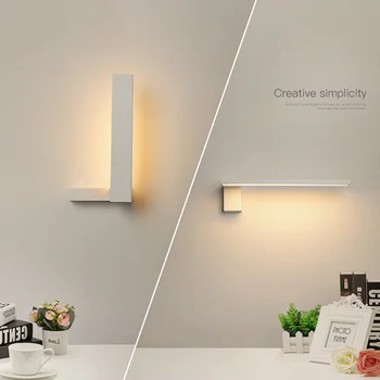 2023 Новый скандинавский современный простой светодиодный настенный светильник, персонализированный креативный фон для коридора, гостиной, настенный прикроватный светильник 8