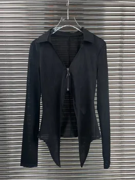 2023SS Летняя Новинка, женская мода, Высококачественная Черная Тонкая куртка, пальто для леди Ddxgz2 6.26 2