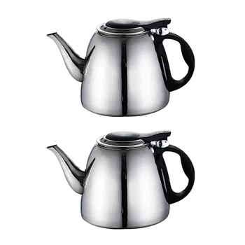 2X Индукционная плита объемом 1,2 л, чайник для чая, креативные кухонные инструменты, чайник для воды из нержавеющей стали, чайник для кофе с плоским дном, 9