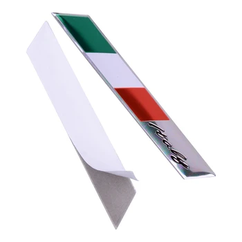 2шт 3D алюминиевых автомобильных наклеек с флагом Италии, эмблема на крыло багажника, значок, наклейка, украшение, подходит для Audi BMW VW Alfa Romeo FIAT 10
