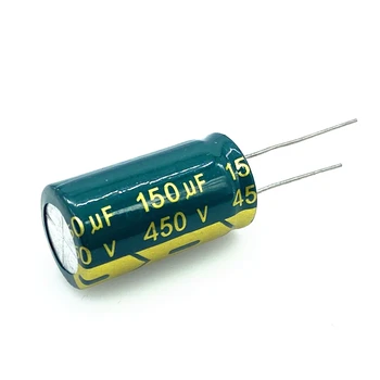 30 шт./лот 450 В 150 МКФ размер 18 * 30 мм высокочастотный низкоомный алюминиевый электролитический конденсатор 400 В 150 МКФ размер 20% 18