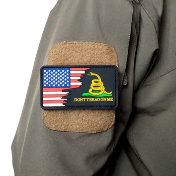 3D ПВХ НЕ НАСТУПАЙТЕ На МЕНЯ, нашивки с американским флагом на одежде, персонализированная военная повязка, тактический значок морального духа, наклейки на рюкзак 7