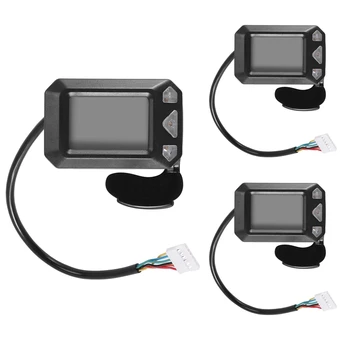 3X24V 36V Регулируемый Переключатель экрана прибора для электрического скутера, акселератор для 5,5-дюймовых деталей скутера (6 контактов) 10