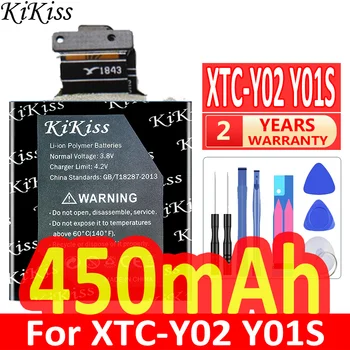 450 мАч KiKiss Мощный Аккумулятор Для XTC-Y02 XTCY02 Y01S Смарт-Часы Батареи Мобильного Телефона 6