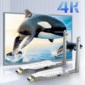 4K 1080P Подключи и Играй 5 ГГЦ 50 М Беспроводной HDMI Передатчик и Приемник Расширитель Общего Доступа к Экрану для Ноутбука STB Камеры PS4 ПК К телевизору 17