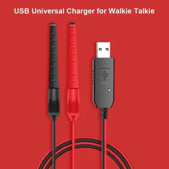 500 мА Рация USB Разъем для зарядки Зарядное Устройство Кабель питания Зажим для кабеля 10