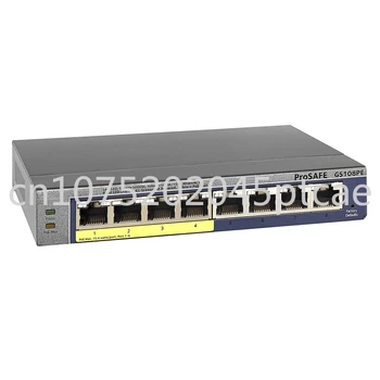 8-портовый коммутатор GS108PE Gigabit Ethernet Smart Managed Plus PoE с 4 x PoE мощностью 53 Вт и защитой ProSafe с ограниченным сроком службы 7