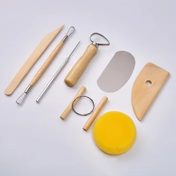 8 ШТ. Инструменты для лепки из керамической глины, инструменты для рисования, стандартные разделочные ножи, инструменты для рукоделия, многофункциональный набор глины 9