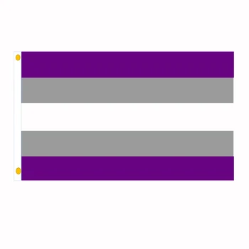 90x150 см ЛГБТ-Бутч Лесбиянка-Полубогиня Серый Флаг Гордости Для Украшения 19