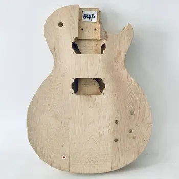 AB492 Корпус LP-гитары по индивидуальному заказу из цельного дерева Без красок Правосторонняя версия 2 звукоснимателя Humbucker для замены своими руками 20