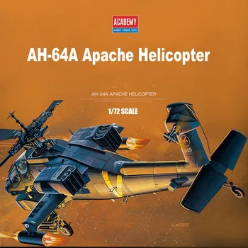ACADEMY 12488 1/72 Масштабная Модель Вертолета AH-64A Apache В Сборе, Конструкторы Для Взрослых, Коллекция Хобби 13