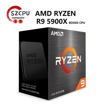 AMD Ryzen 9 5900X R9 5900X 3,7 ГГц Двенадцатиядерный 24-потоковый процессор 7 Нм L3 = 64 М 100-000000061 Сокет AM4 Новый, но без вентилятора