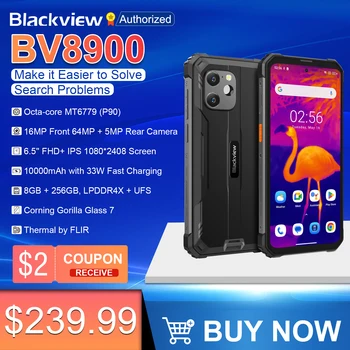 Blackview BV8900 Прочный Термальный Смартфон 6,5 