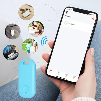 Bluetooth-совместимый глобальный трекер, беспроводное приложение для поиска детской сумки и кошелька с батарейным питанием, напоминание о потере для Apple iOS 11+