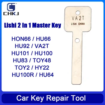 CHKJ 1ШТ Оригинальный Инструмент Lishi 2 В 1 Мастер-Ключ HON66 HU66 HU92 VA2T HU101 TOY48 HU83 Инструмент Для Ремонта Автомобильных Ключей Honda/VW/Audi 14