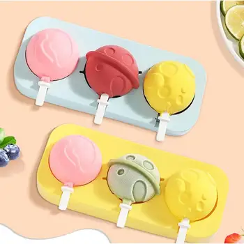 DIY Силиконовые Формы Для Эскимо Мультяшной Формы Форма Для Мороженого Easy Release Popsicle Maker Детский Инструмент Для Домашнего Летнего Приготовления Пищи 7