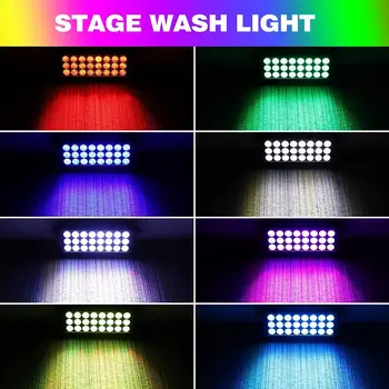 Dj Light Bar 24X4W LED RGBW Stage Light Bar 8 Каналов DMX Управления Автоматическое Воспроизведение Звука С Активацией Wash Light Bar для Хэллоуина Weddi 8