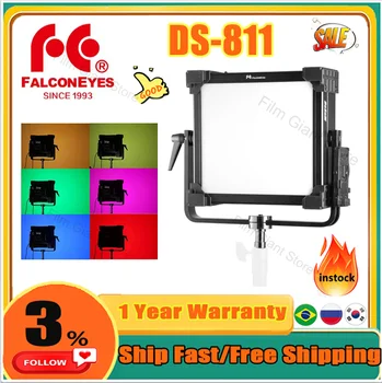 Falcon Eyes DS-811 D-S811 200 Вт RGB LED Video Fotografia Light Поддержка Управления Bluetooth 8 Сюжетных Режимов Лампа Непрерывного Освещения 12