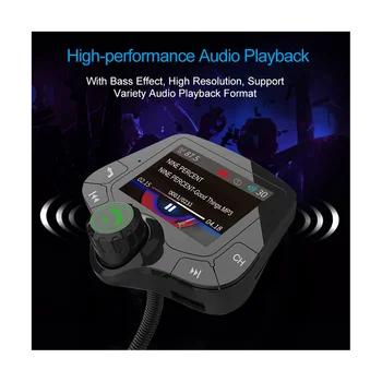 FM-передатчик G24, автомобильный аудиоприемник Bluetooth, Автомобильный MP3-плеер, Универсальные принадлежности для автомобилей 17