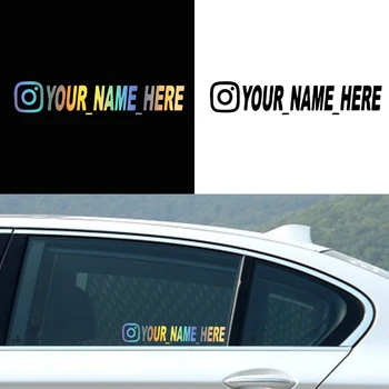 G051 20X4CM Автомобильная наклейка настройка имени пользователя персонализированная Instagram виниловая наклейка мотоцикл внешний вид наклейки аксессуары