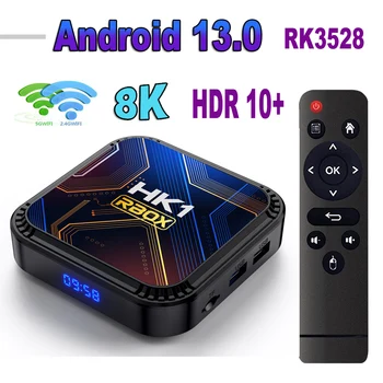 HK1 RBOX K8S Android 13 TV BOX RK3528 64 ГБ 32 ГБ 16 ГБ 2,4 Г 5 Г WIFI BT 4,0 8 К Vedio Декодирующий Медиаплеер Телеприставка 8
