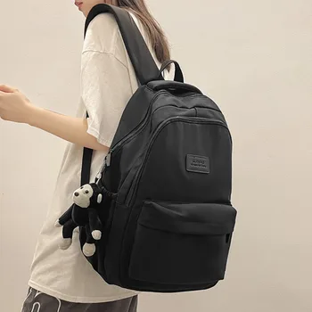 HOCODO Высококачественный водонепроницаемый нейлоновый женский рюкзак для девочки-подростка, школьная сумка в Корейском стиле, студенческая сумка для ноутбука, рюкзак для ноутбука 18