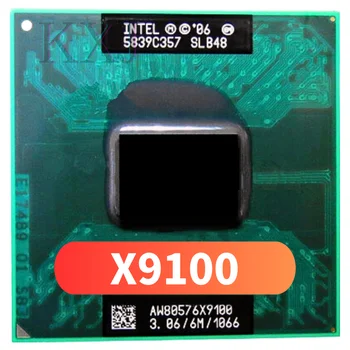 Intel Core 2 Extreme X9100 SLB48 SLGE7 с частотой 3,0 ГГц Используется Двухъядерный Двухпоточный процессор CPU 6M 44W Socket P