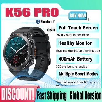 K56 PRO Смарт-Часы 1,39 Дюйма HD BluetoothCall Мужские Спортивные Фитнес-Трекер Пульсометр 400 мАч Смарт-Часы Для XIAOMI Android IOS 10