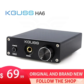 KGUSS HA6 TPA3116D2 Classe D Мощный аудиоусилитель с выходом на наушники AMP 50 Вт * 2 усилителя