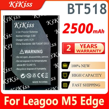 KiKiss Аккумулятор BT518 емкостью 2500 мАч для LEAGOO M5 Edge M5Edge BT-518, сменные батареи для мобильного телефона 13