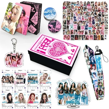Kpop GIDLE Новый альбом I Feel Брелок Наклейка Подарочная коробка Карты Lomo Высококачественные Фотокарточки с HD печатью YUQI Коллекция фанатов Подарок 20