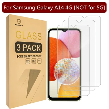 Mr.Shield [3 упаковки] Защитная пленка для Samsung Galaxy A14 4G [НЕ для 5G] [Закаленное стекло] [Японское стекло твердостью 9H] 13