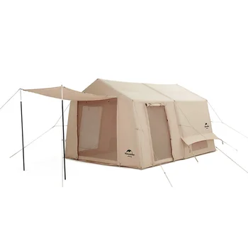 Naturehike Air 12x Надувная Палатка с Воздушным полюсом на 3-4 человека, Палатки с хлопчатобумажной Воздушной Трубкой, Уличная Палатка для Кемпинга с 12㎡ Большим пространством 17