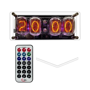 Nixie Clock In12 Glow Tube Светящиеся ретро-ностальгические электронные часы Креативное подарочное украшение Электронная трубка Проста в использовании 13