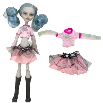 NK 1 Комплект розовой одежды для кукол Licca 1/6, модное платье, детская юбка, игрушки для кукол Монстр Хай, миниатюрные аксессуары 1